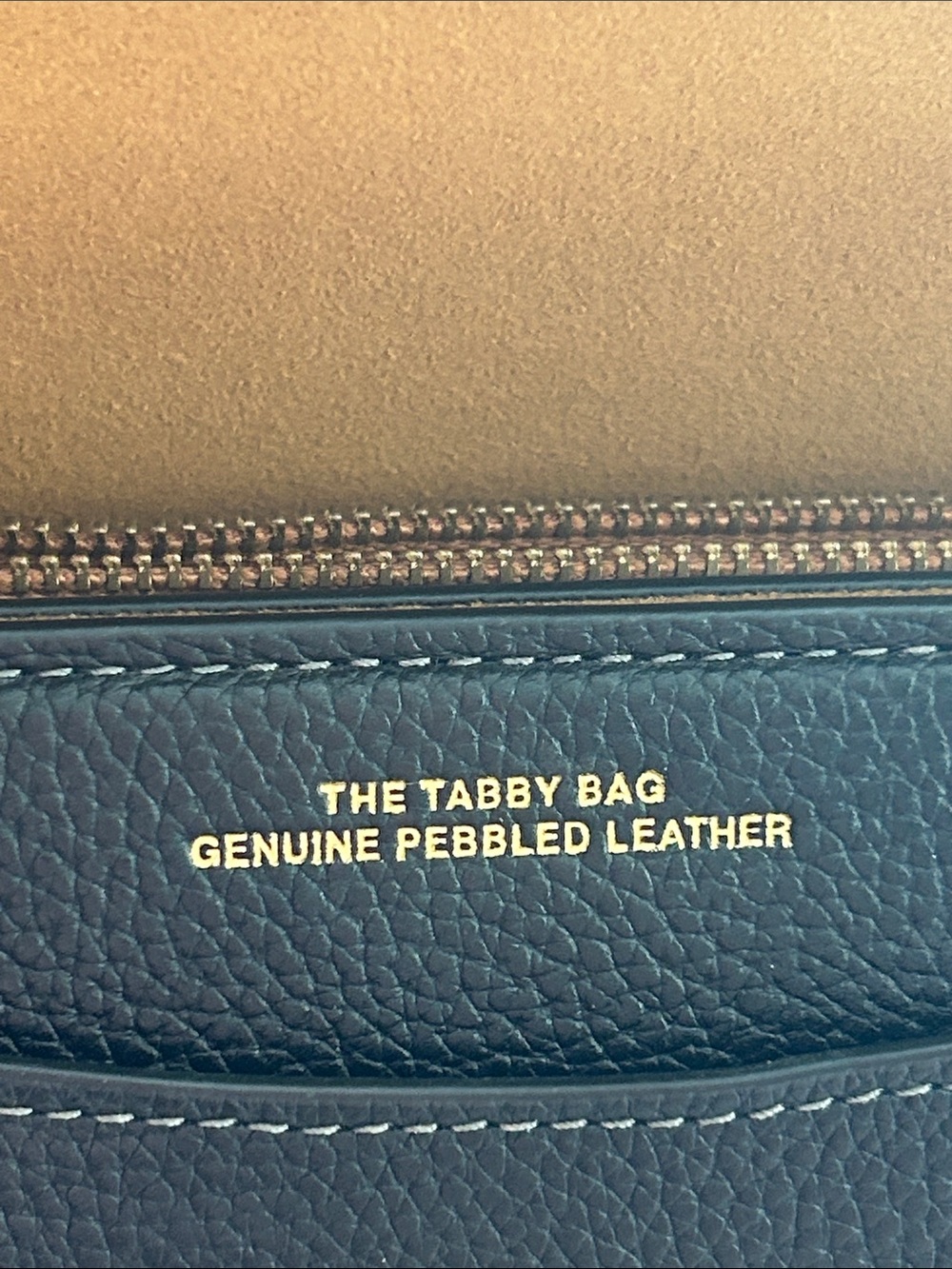 Coach Black Pebbled Leather Shoulder Bag with Gold 'C' Accent tabby 26 - Picture 5 of 16